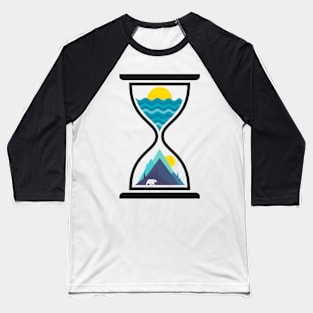 Ocean and mountain Baseball T-Shirt